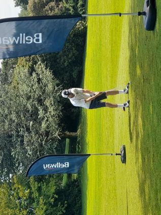 Players compete in the inaugural Hugh Thomas Memorial Golf Day organised by Bellway Wales 2.jpg