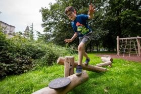 A child on a logDescription automatically generated