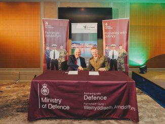 L-R Phil Jardine, Major General Duncan G Forbes