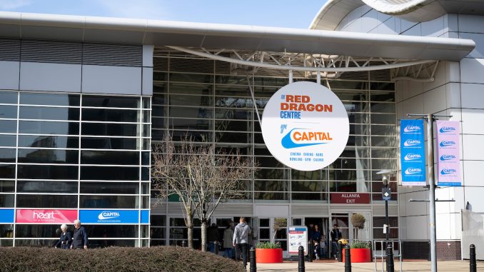 Front of the red dragon centre