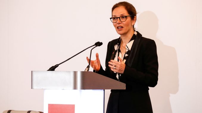 Lucia Real-Martin speaking at ACCA's conference