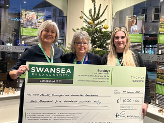 Swansea Building Society donates £3,000 to support local foodbanks.