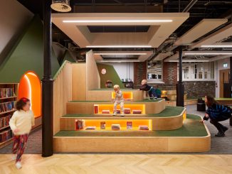 Maesteg Town Hall’s innovative new children’s library redefines spaces for young minds.