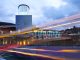 A photo of Bridgend bus station.