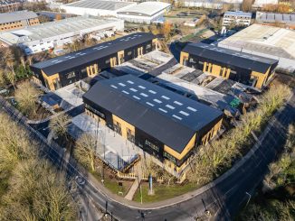 A bird's eye shot of the Nebula project in Oxfordshire.