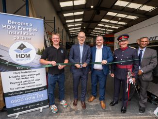 (left to right) Daniel Rogers, founder, HDM; Stephen Kinnock, MP for Aberafan Maesteg; Adam Firth, group CEO, HDM; Philip Hunkin, Deputy Lieutenant of West Glamorgan; Adil Pirmohamed, Tata Transition and Inward Investment Lead, Neath Port Talbot Council.