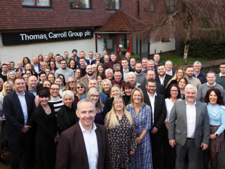 A group photo of the team at Thomas Carroll.