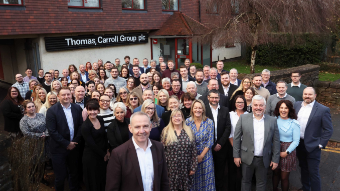 A group photo of the team at Thomas Carroll.