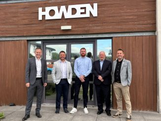 From left to right: From L-R, Andrew Davies, Simon Peasley, Chris Knowles, Stuart Daviss, Geraint Jones