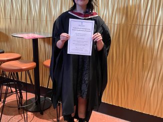 A photo of Jessica Gaule on her graduation day.