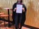 A photo of Jessica Gaule on her graduation day.