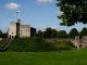 castle surrounded with trees under blue sky
