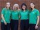 Left to right: Ava Houston-Phillips, Fundraising & Administration Co-Ordinator; Claire Popham, Peer Support and Patient Service Officer; Joanne Popham, CEO; and Evie Watkins, Children and Youth Co-ordinator.